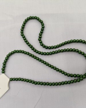 Glass beads 8mm - Bottle green