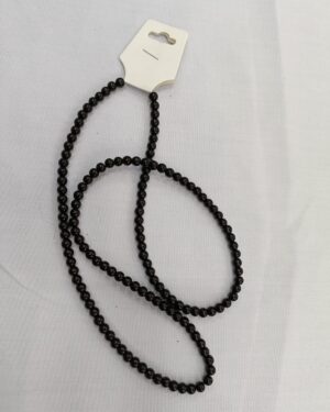 Glass beads 8mm - Black