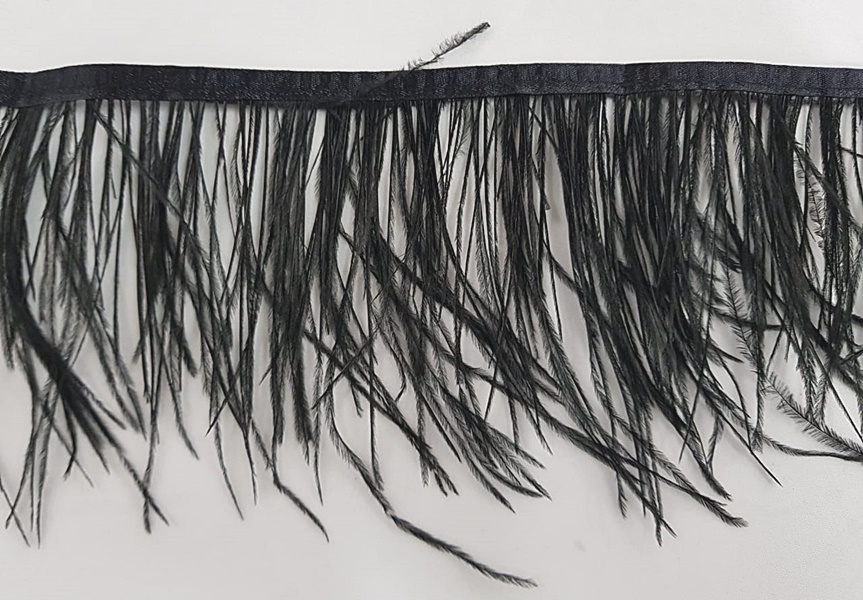 Ostrich feathers - Black