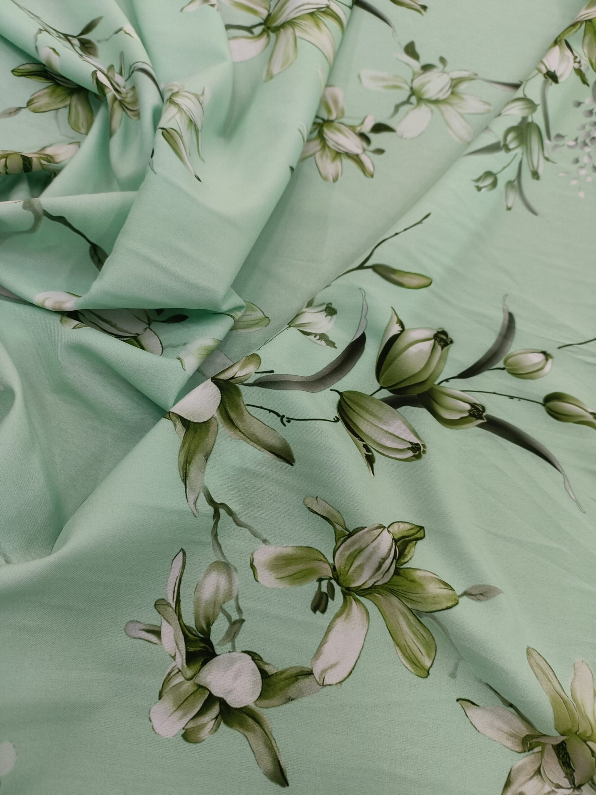 Printed Supersoft - Sage Blooms