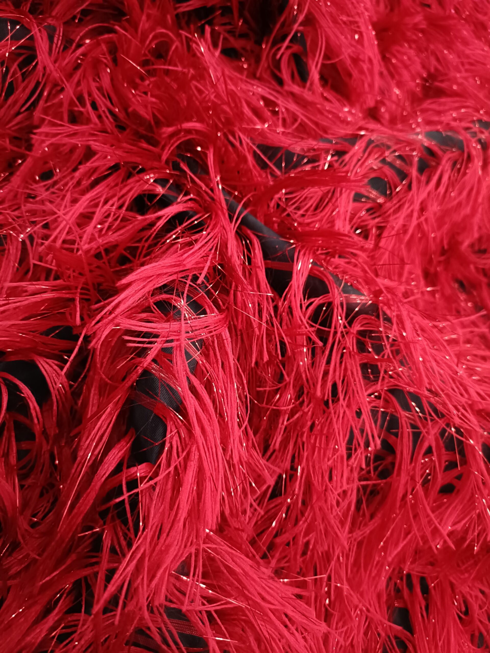 Feather Brocade - Red