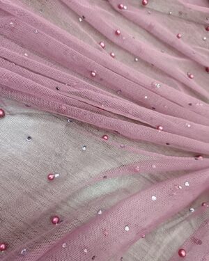 Glamour Pearl Tulle Dark Rose