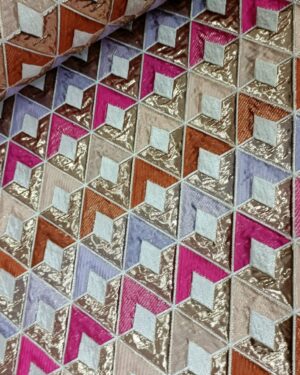 Brocade Geo Pink