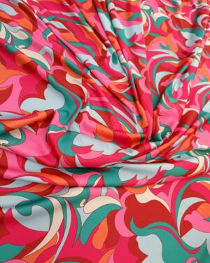 Dior Satin Prints Boho Scroll Pink