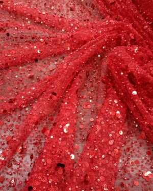 BEADED SEQUINS RED