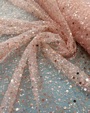 BEADED SEQUINS PEACH