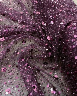 BEADED SEQUINS WINEBERRY