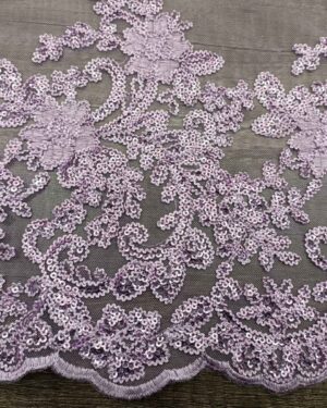 Embroidered Tiffany Lace - Lilac