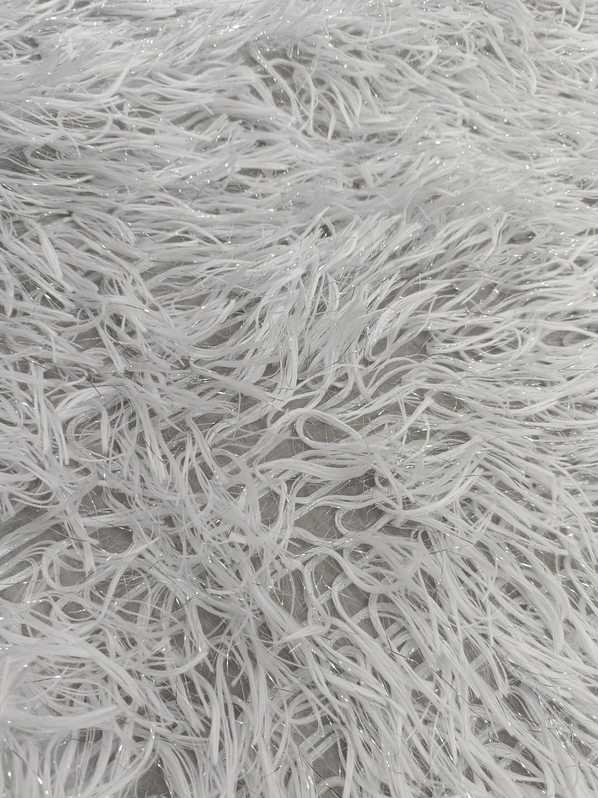 Feather Brocade - White