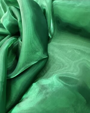 Satin Organdy - Bottle green