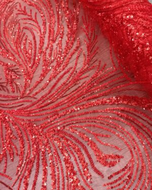 Zoey Beaded Red Swirl