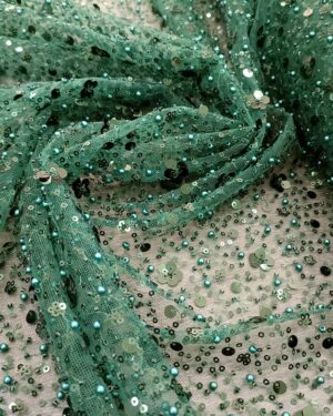 BEADED SEQUINS BRILLIANT GREEN