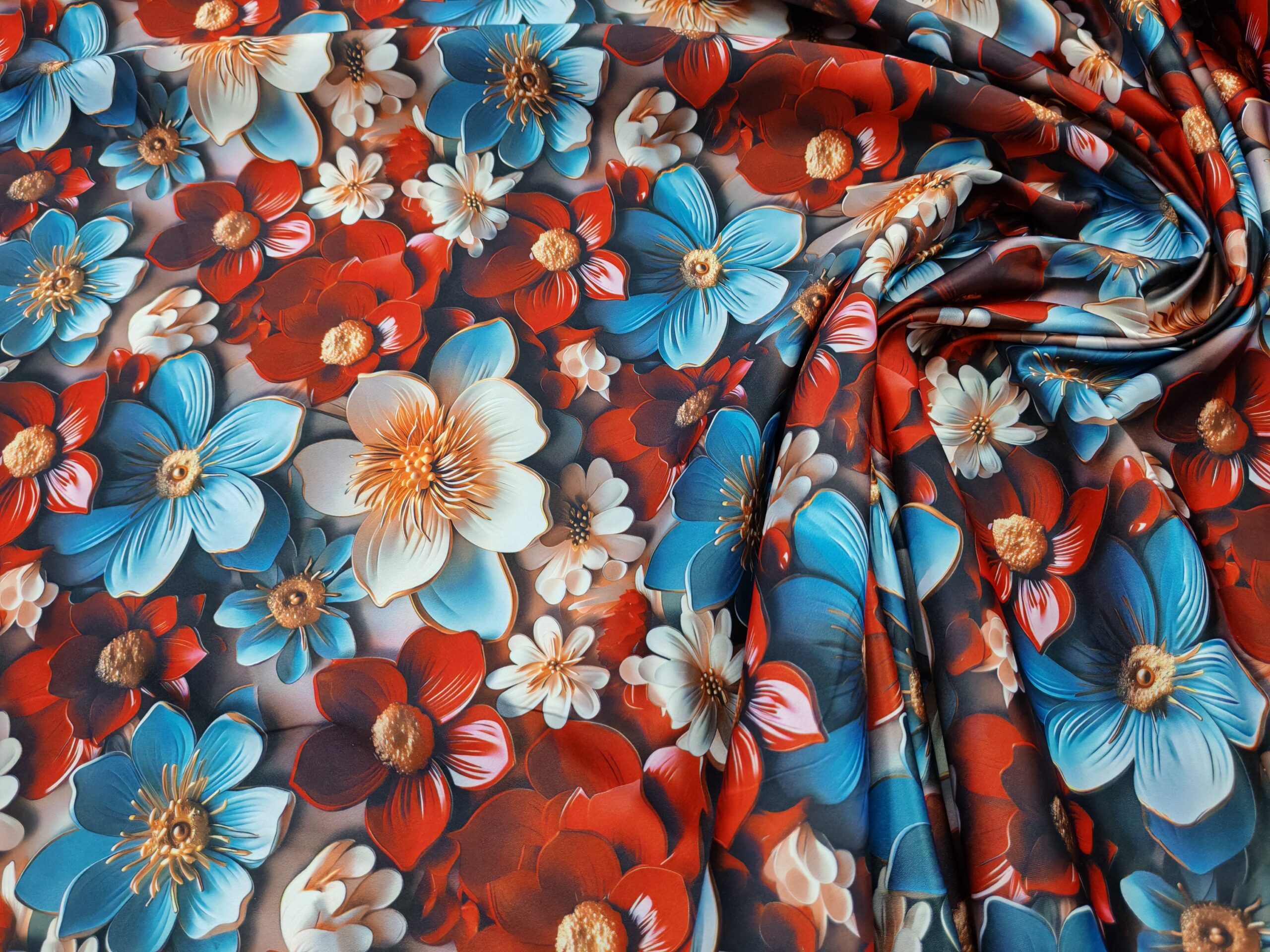 DUCHESS SATIN PRINTS FLEUR 2